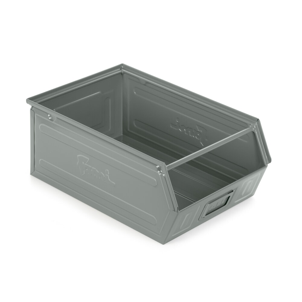 Número de imagen del producto 1: Cajón de almacenamiento visible Fami, HxAxF 200 x 300 x 500 mm, chapa de acero, gris ardilla, 6 uds/UV