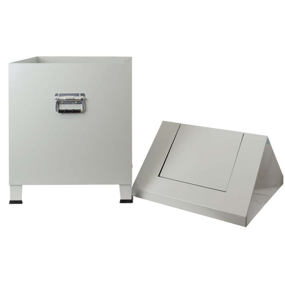 Número de imagen del producto 3: Cajón para estopa HEMMDAL, HxAxF 680 x 400 x 400 mm, gris claro