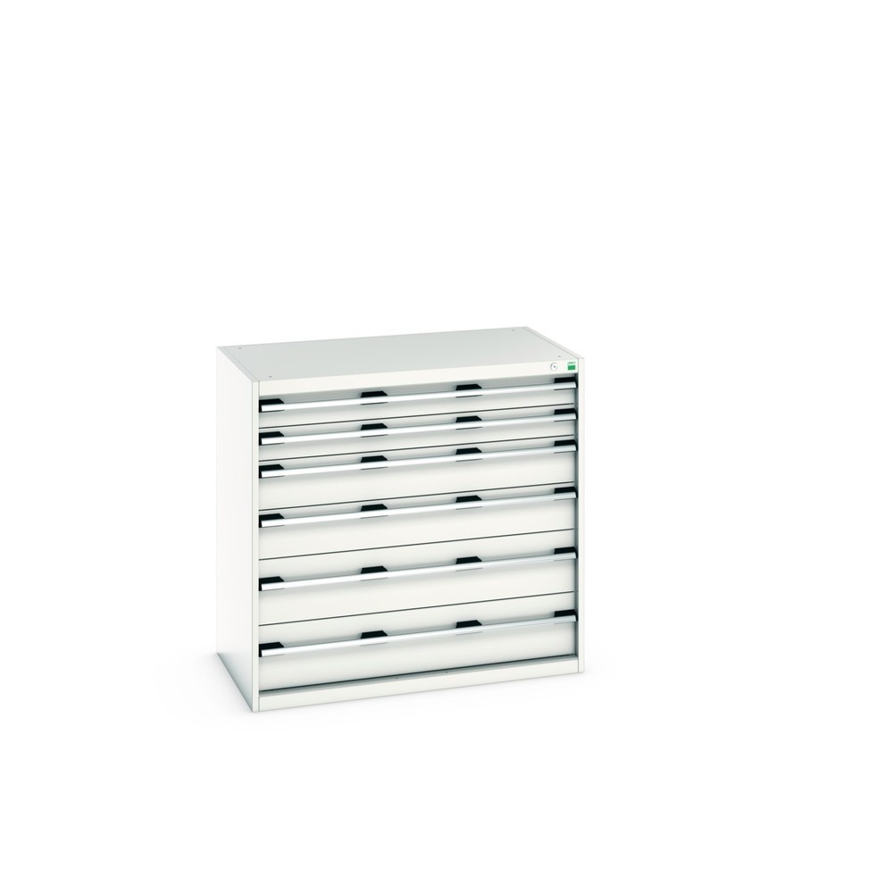 Imagen del producto: Cajonera bott cubio, cajones 2x100+ 2x150 x 2x200 mm, capacidad de carga cada 75 kg, ancho 1.050 mm, gris luminoso