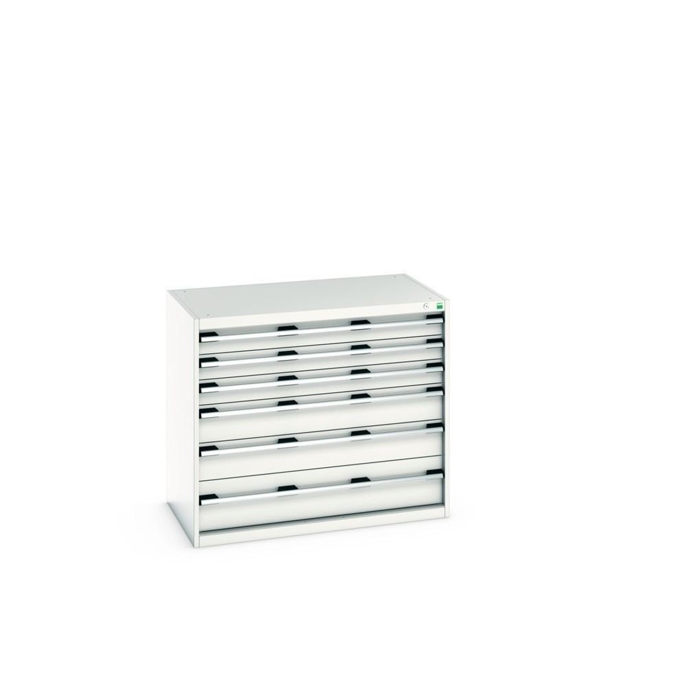 Imagen del producto: Cajonera bott cubio, cajones 3x100+ 2x150+ 1x200 mm, capacidad de carga cada 200 kg, ancho 1.050 mm, gris luminoso