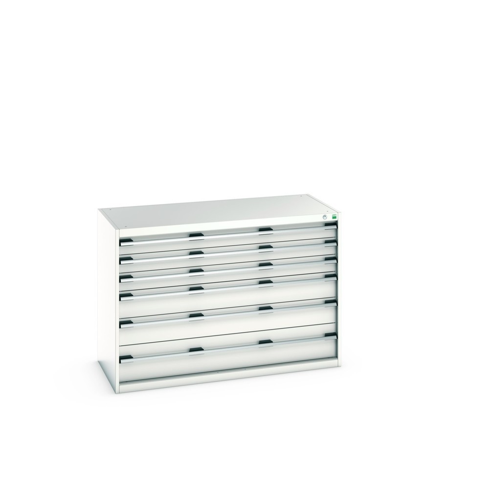 Imagen del producto: Cajonera bott cubio, cajones 3x100+ 2x150 x 1x200 mm, capacidad de carga cada 75 kg, ancho 1.300 mm, gris luminoso