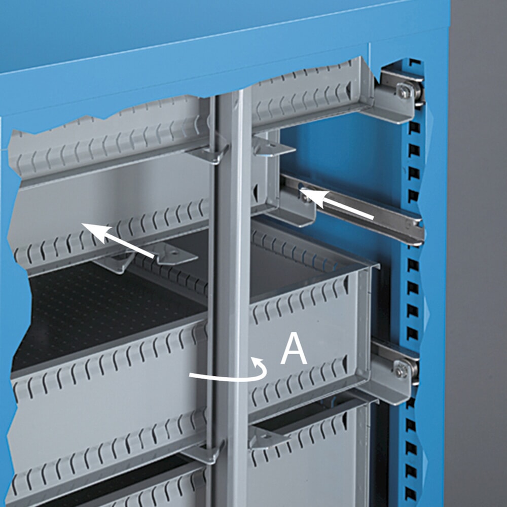 Número de imagen del producto 13: Cajonera Fami MASTER, 6 cajones, 1.000 x 714 x 726 mm (alto x ancho x fondo), azul claro