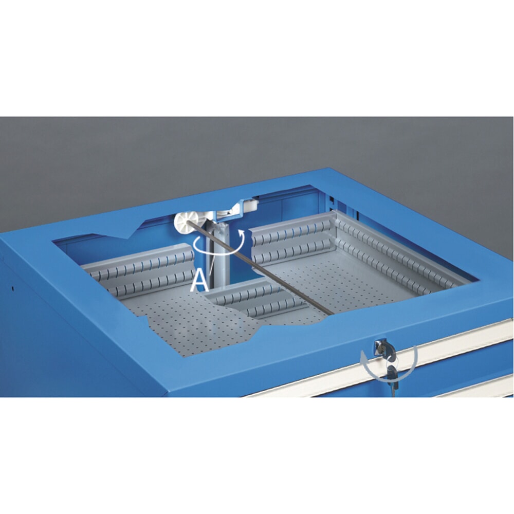 Número de imagen del producto 14: Cajonera Fami MASTER, 6 cajones, 1.000 x 714 x 726 mm (alto x ancho x fondo), azul claro