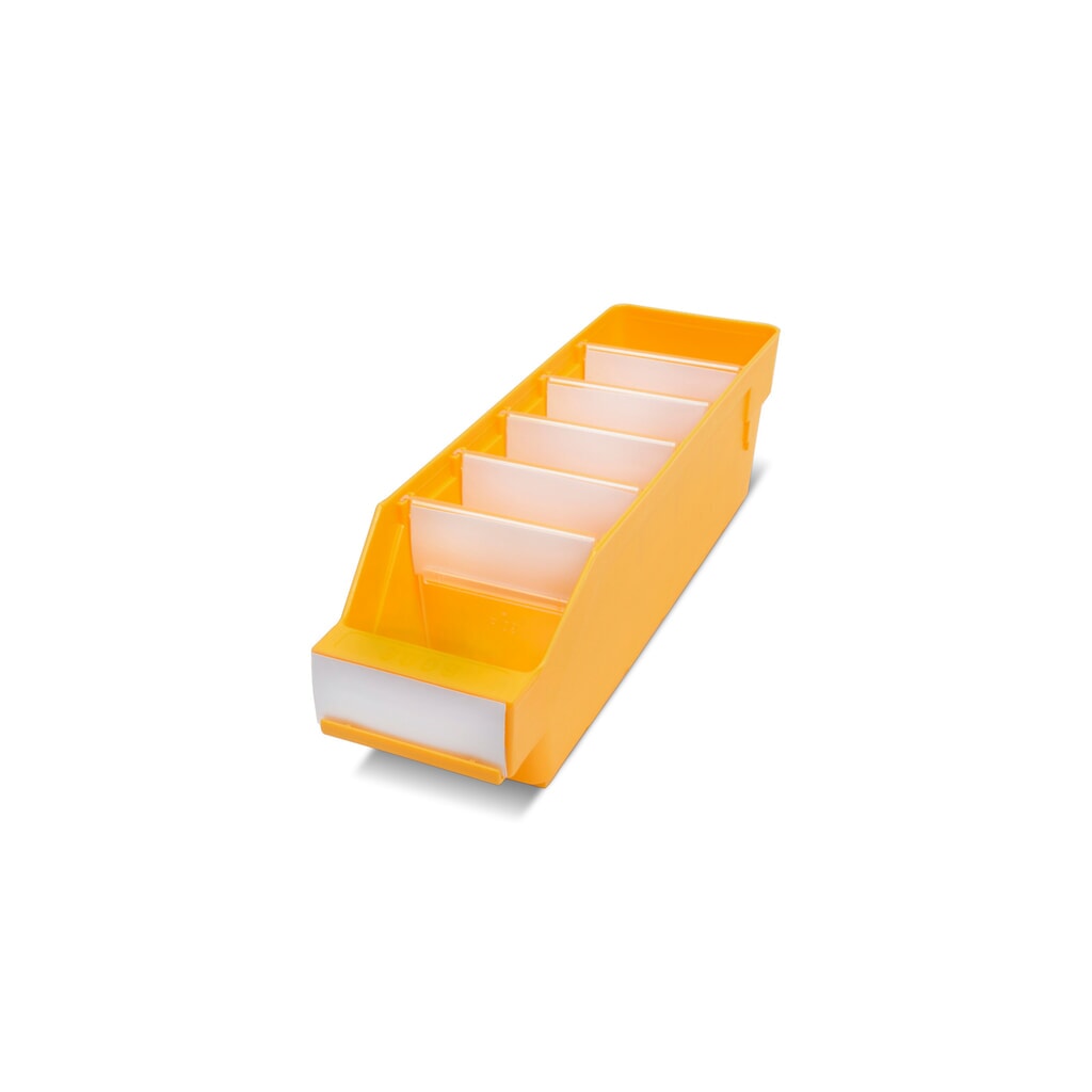 Cajón de módulo con abertura frontal, An x Fo 90 x 300 mm, amarillo Imagen del producto: Cajón de módulo con abertura frontal, An x Fo 90 x 300 mm, amarillo