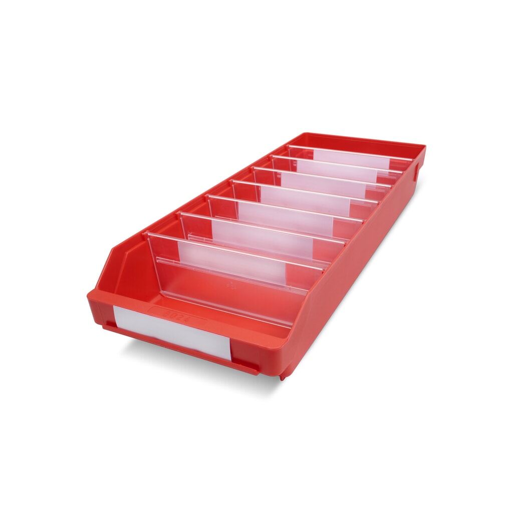 Cajón de módulo con abertura frontal, An x Fo 240 x 600 mm, rojo Imagen del producto: Cajón de módulo con abertura frontal, An x Fo 240 x 600 mm, rojo