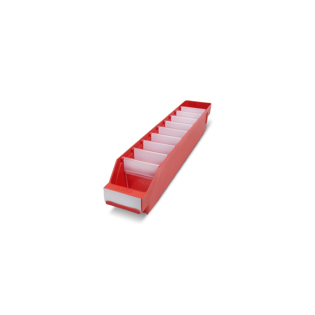 Cajón de módulo con abertura frontal, An x Fo 90 x 500 mm, rojo Imagen del producto: Cajón de módulo con abertura frontal, An x Fo 90 x 500 mm, rojo