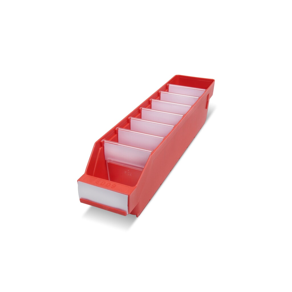 Cajón de módulo con abertura frontal, An x Fo 90 x 400 mm, rojo Imagen del producto: Cajón de módulo con abertura frontal, An x Fo 90 x 400 mm, rojo