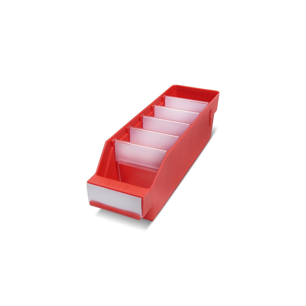 Cajón de módulo con abertura frontal, An x Fo 90 x 300 mm, rojo Imagen del producto: Cajón de módulo con abertura frontal, An x Fo 90 x 300 mm, rojo