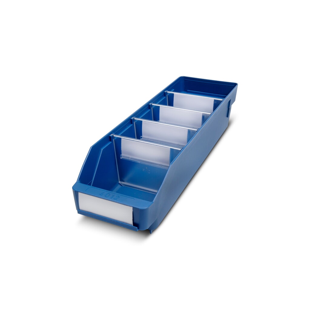 Cajón de módulo con abertura frontal, An x Fo 120 x 400 mm, azul Imagen del producto: Cajón de módulo con abertura frontal, An x Fo 120 x 400 mm, azul