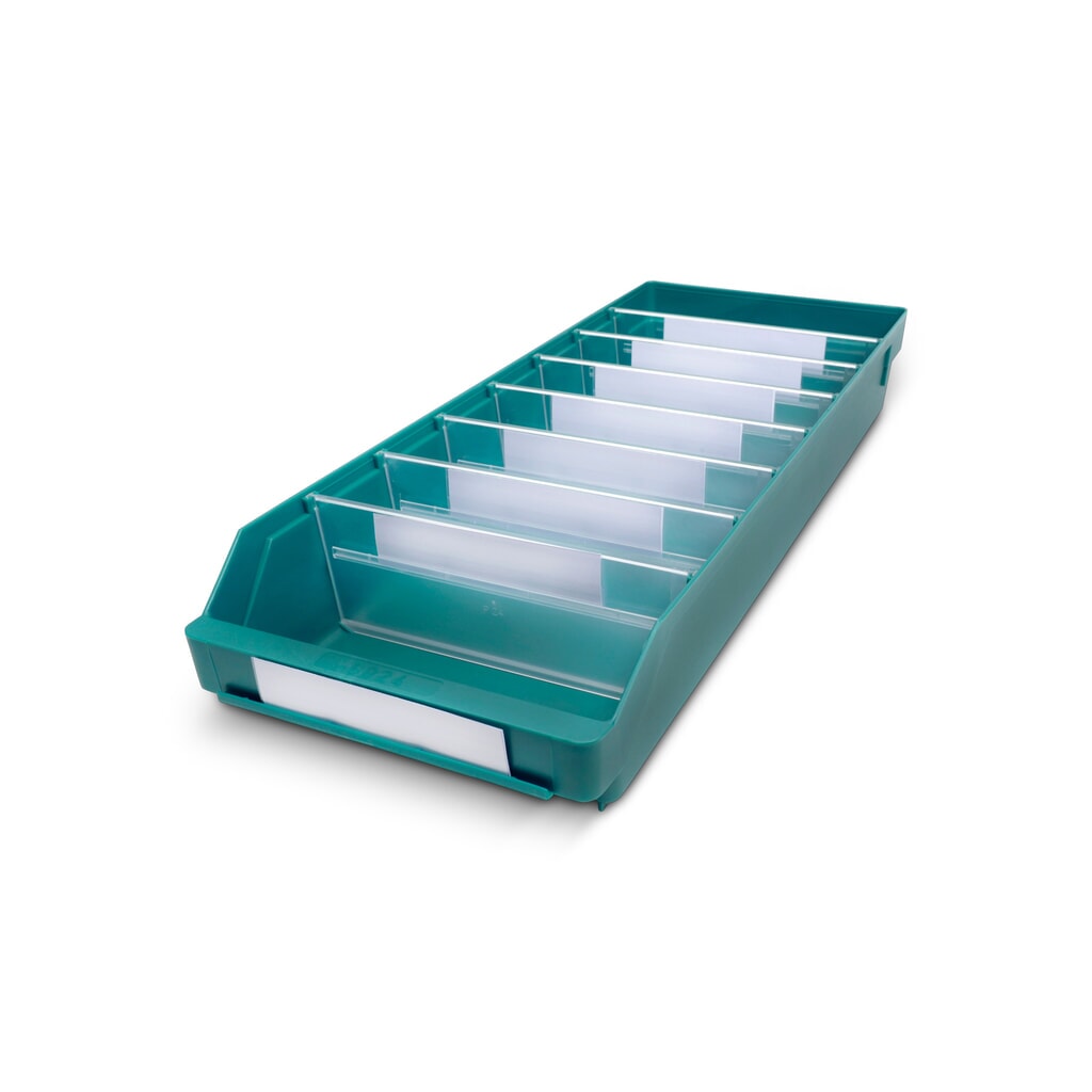 Cajón de módulo con abertura frontal, An x Fo 240 x 600 mm, verde Imagen del producto: Cajón de módulo con abertura frontal, An x Fo 240 x 600 mm, verde