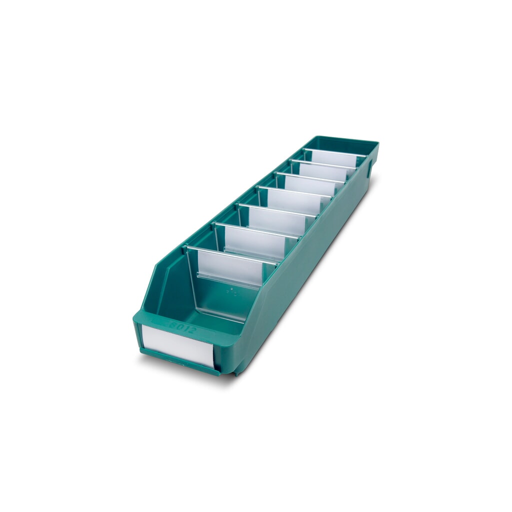 Cajón de módulo con abertura frontal, An x Fo 120 x 600 mm, verde Imagen del producto: Cajón de módulo con abertura frontal, An x Fo 120 x 600 mm, verde