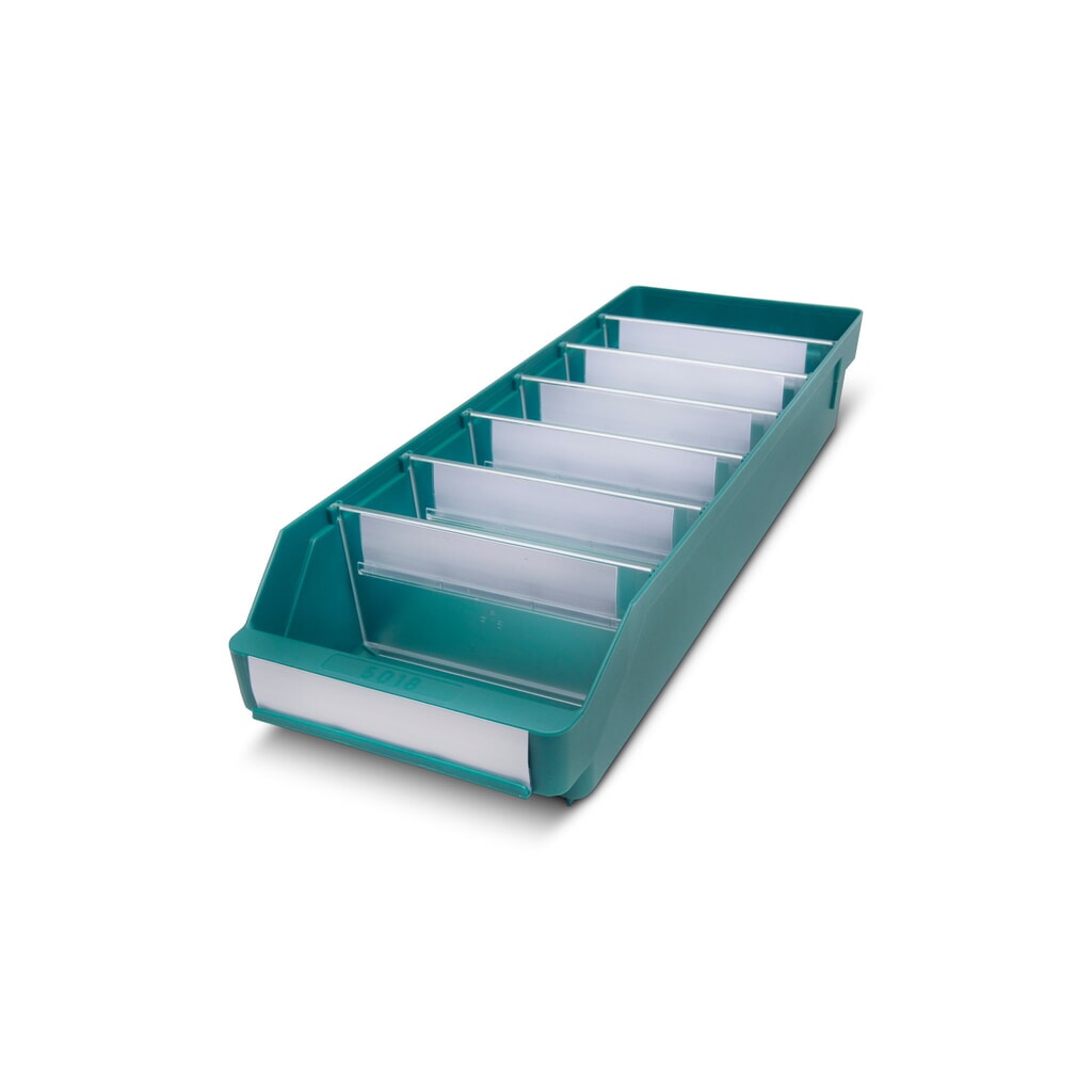 Cajón de módulo con abertura frontal, An x Fo 180 x 500 mm, verde Imagen del producto: Cajón de módulo con abertura frontal, An x Fo 180 x 500 mm, verde