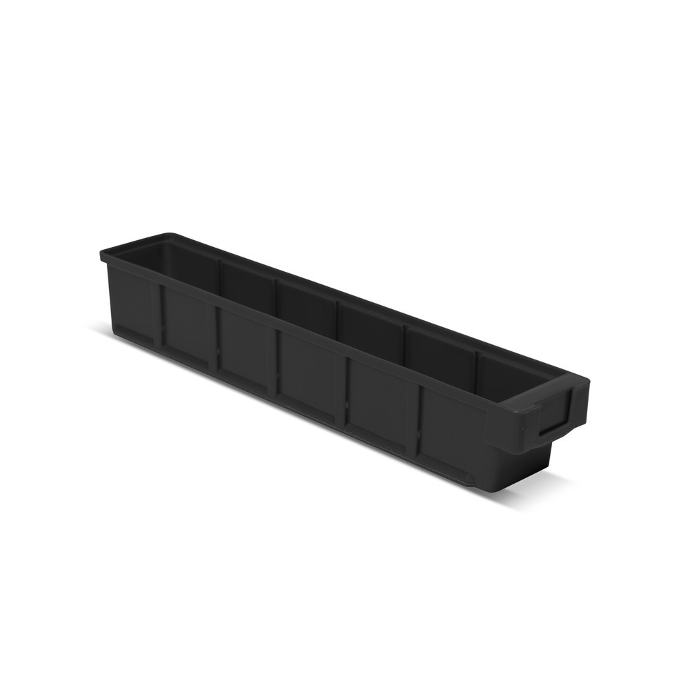Número de imagen del producto 1: Cajas de estante inferior sin abertura de visión, AAn x F 93 x 500 mm, gris