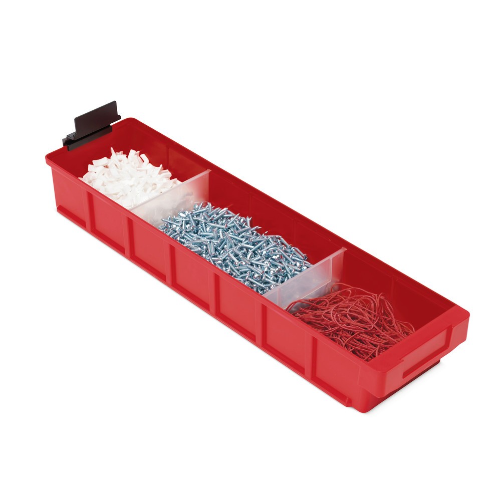 Número de imagen del producto 2: Cajón de módulo sin abertura frontal, An x F: 93 x 300 mm, rojo