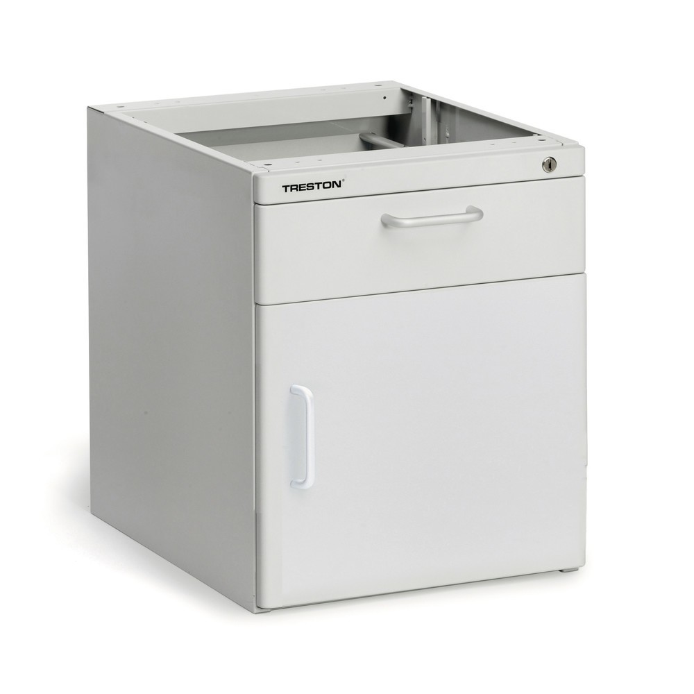 Imagen del producto: Cajonera debajo del banco, alto H x An x F 455 x 370 x 460 mm, 1 módulo con cajones y puerta