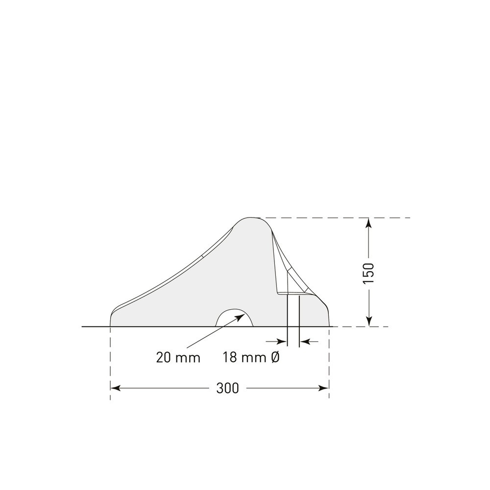 Número de imagen del producto 2: Calzo Heavy Duty, negro, H x A x F 150 x 1.000 x 300 mm