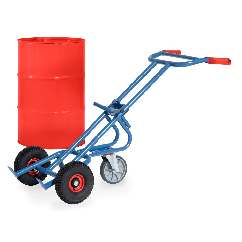 Número de imagen del producto 2: Ffetra® - Carro de barril (300 kg, con ruedas de apoyo, ruedas de aire)
