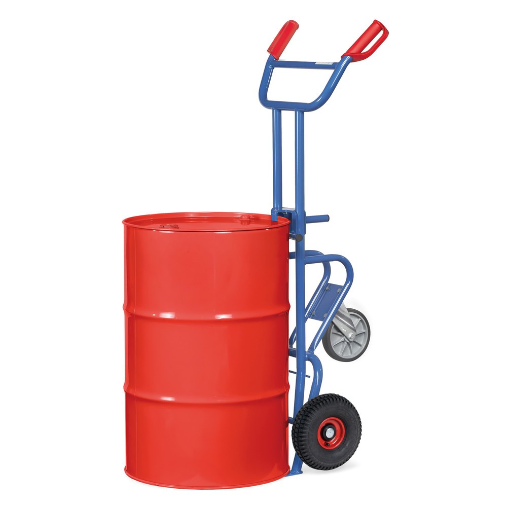 Número de imagen del producto 3: Ffetra® - Carro de barril (300 kg, con ruedas de apoyo, ruedas de aire)