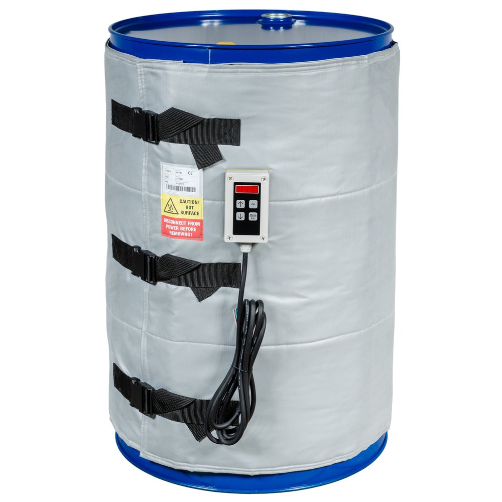 Imagen del producto: Camisa térmica para barriles Kuhlmann de temperatura elevada, 200-220 l, 0-200ºC, 230 V, 1.200 W, LxH 1.990 x 800 mm
