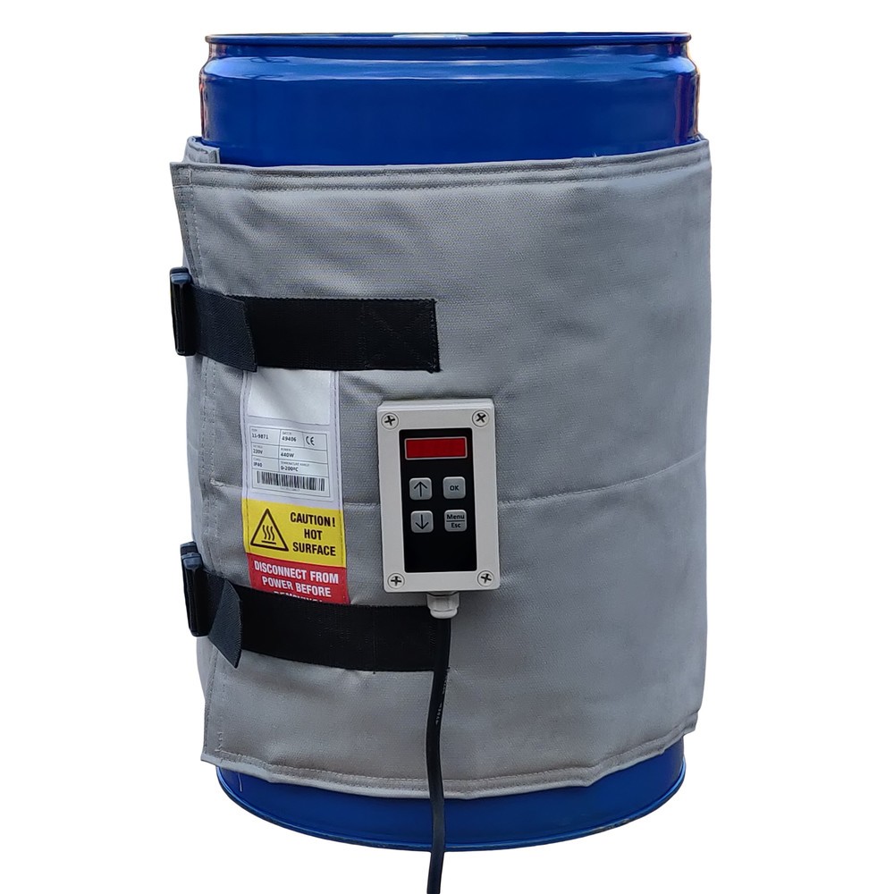Número de imagen del producto 2: Camisa térmica para barriles Kuhlmann de temperatura elevada, 50-60 l, 0-200ºC, 230 V, 440 W, LxH 1.380 x 460 mm