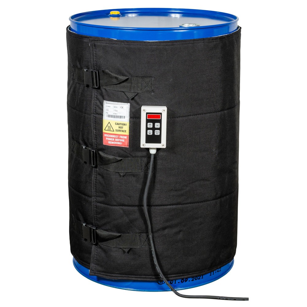 Imagen del producto: Camisa térmica para barriles Kuhlmann, con regulador digital, 200-220 l, 0-90ºC, 230 V, 1.200 W, LxH 1.990 x 800 mm