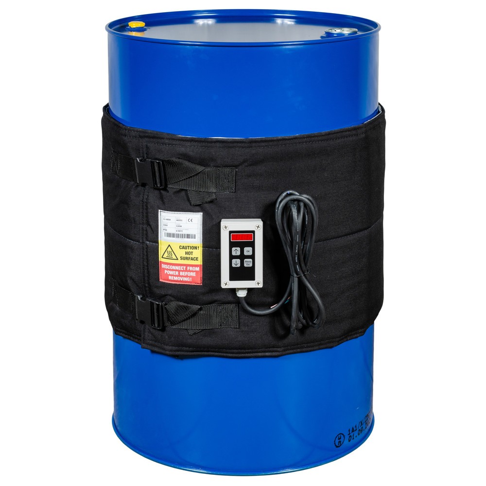 Número de imagen del producto 2: Camisa térmica para barriles Kuhlmann, con regulador digital, 200-220 l, 0-90ºC, 230 V, 530 W, LxH 1.990 x 450 mm