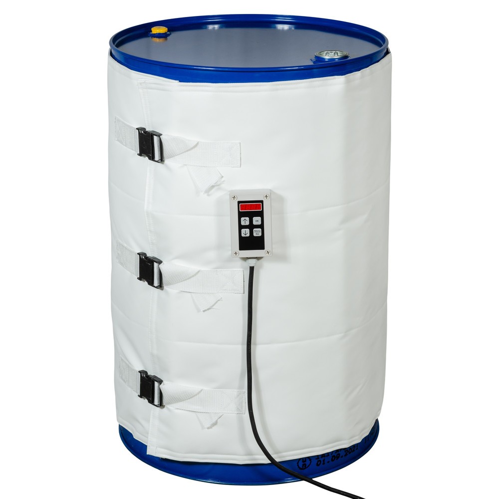 Imagen del producto: Camisa térmica para barriles Kuhlmann, para los sectores alimentario y farmacéutico, 200-220 l, 0-120ºC, 230 V, 1.200 W, LxH 1.990 x 800 mm