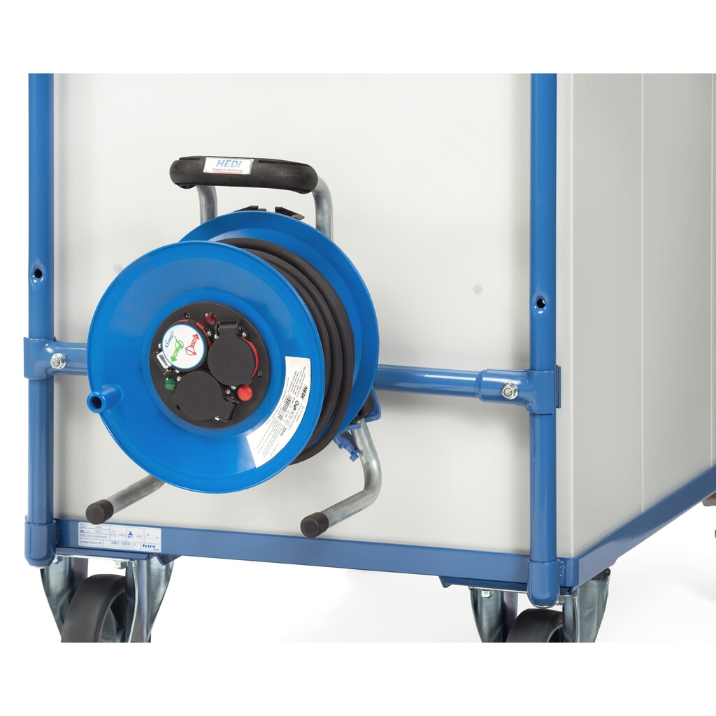 Carrete de cable para carro|plataforma de taller fetra®, longitud del cable 25 m Imagen del producto: Carrete de cable para carro|plataforma de taller fetra®, longitud del cable 25 m