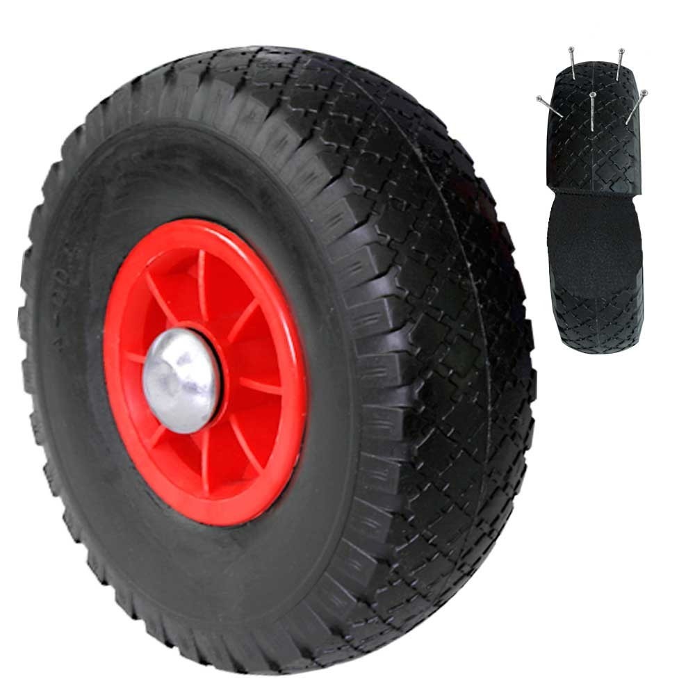 Número de imagen del producto 2: carretilla apiladora apilable BASIC, bandajes plegables a prueba de pinchazos, capacidad de carga 150 kg, pala AxD 270 x 200 mm