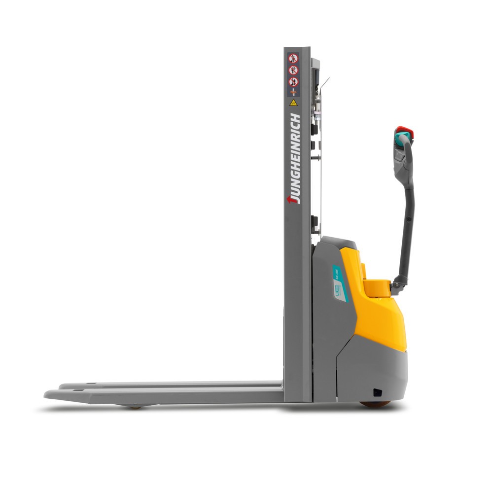 Número de imagen del producto 2: Carretilla apiladora eléctrica Jungheinrich EJC 010i ZT, elevación 2.500 mm, cargador incorporado, sistema de elevación proporcional
