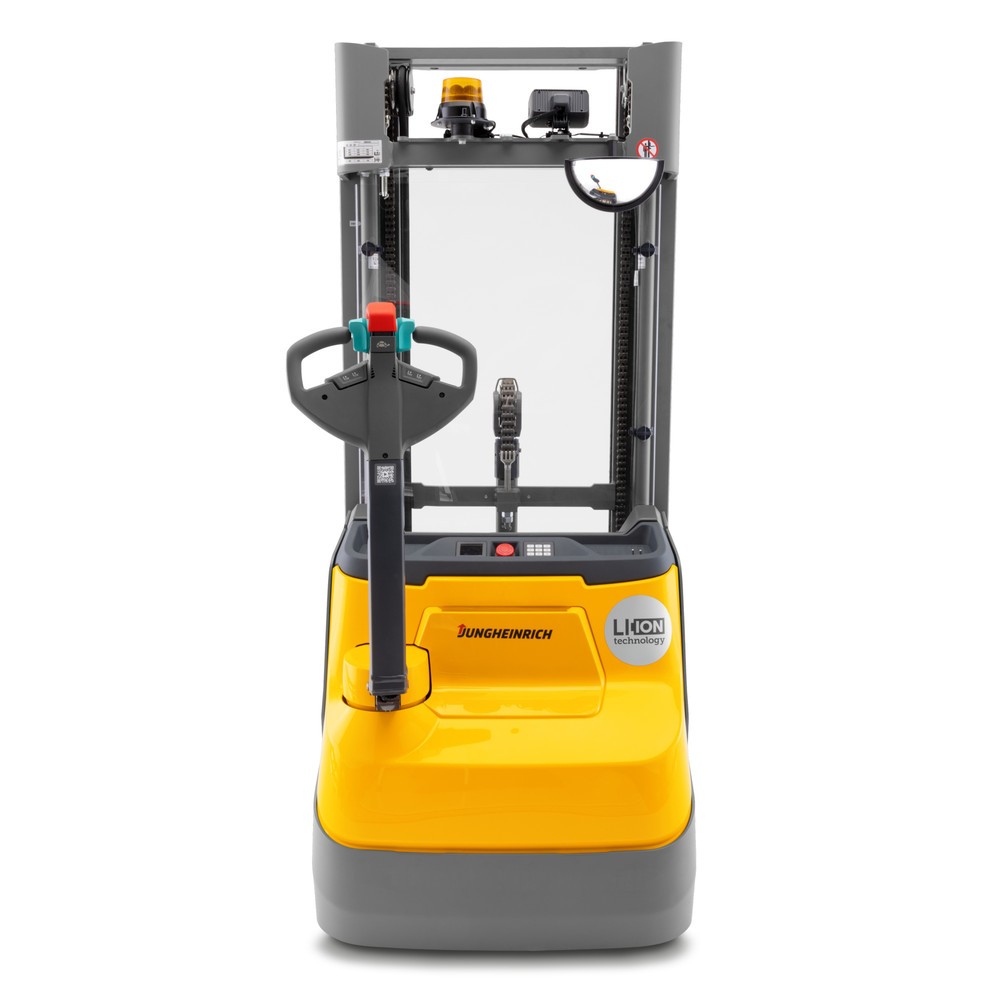 Número de imagen del producto 3: Carretilla apiladora eléctrica Jungheinrich EJC 110zi ZT, elevación 2.300 mm, cargador incorporado, sistema hidráulico proporcional