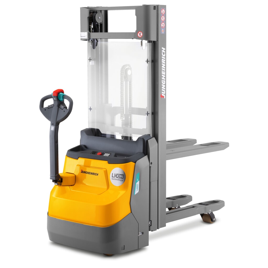 Imagen del producto: Jungheinrich apilador eléctrico EJC 110zi ZT, mástil de elevación telescópico doble, altura de elevación 2.390 mm, capacidad de carga 1.000 kg, sistema hidráulico proporcional