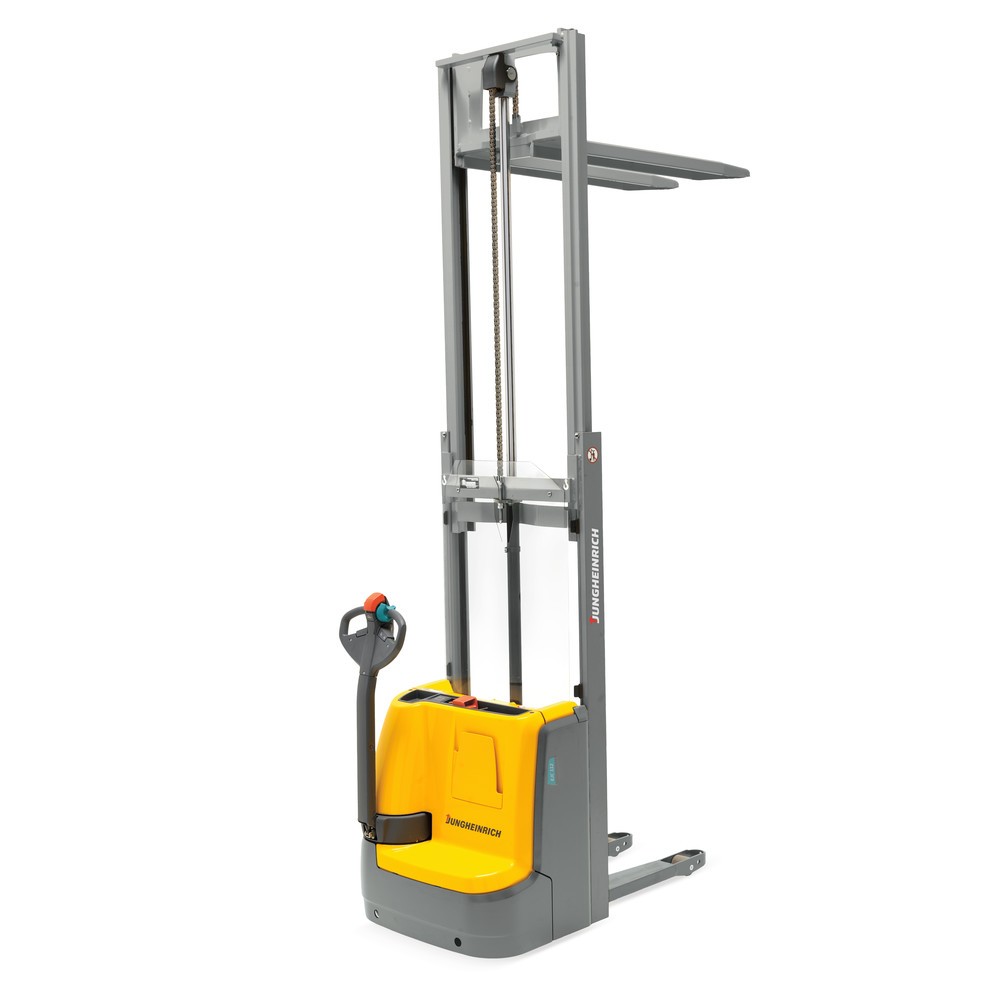 Número de imagen del producto 6: Carretilla apiladora eléctrica Jungheinrich EJC 112/ZZ, elevación 2.500 mm, cargador incorporado, sistema hidráulico proporcional, Aquamatik