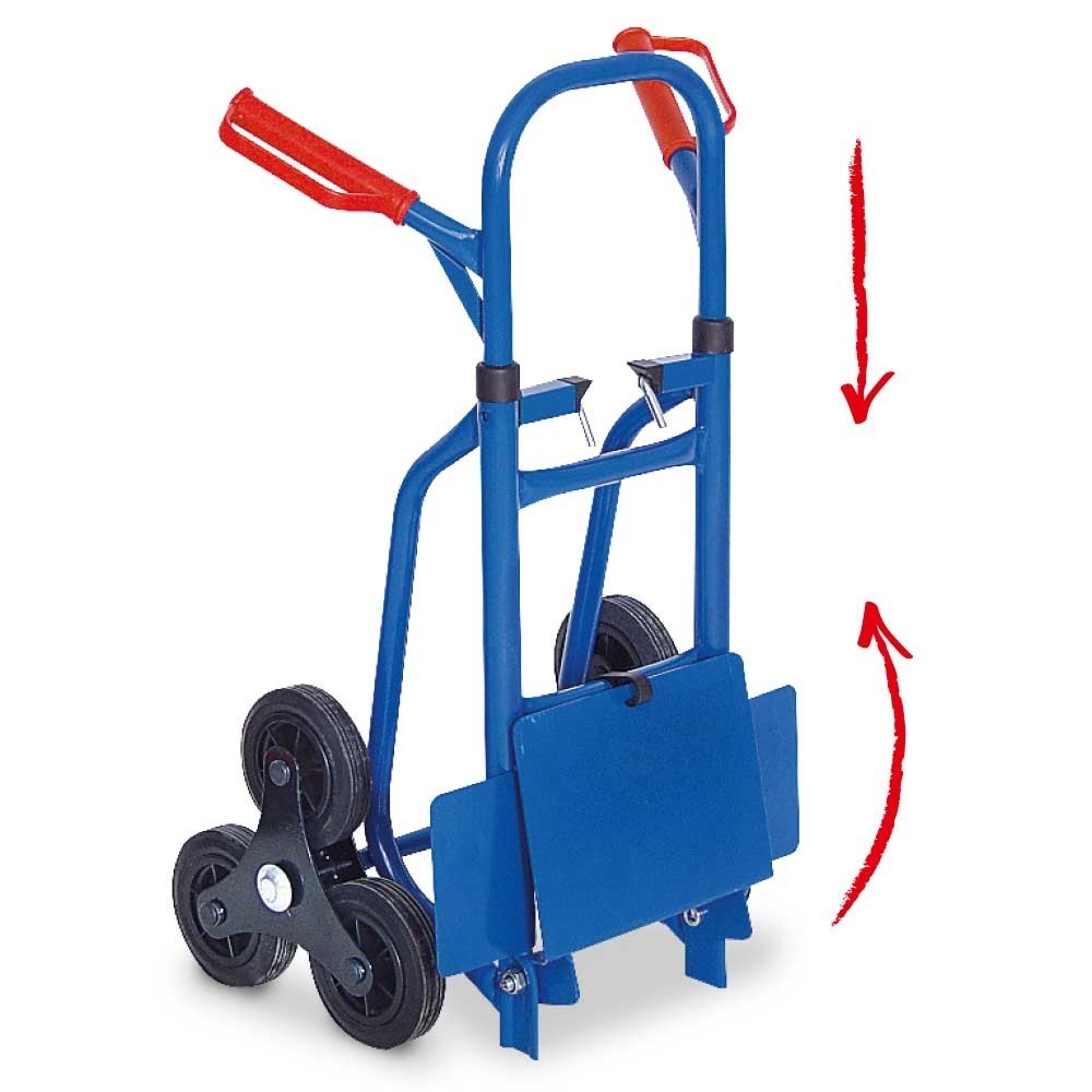 Número de imagen del producto 2: Carretilla HEMMDAL para escaleras, plegable, capacidad de carga 150 kg, pala a de 270 An x F 200 mm