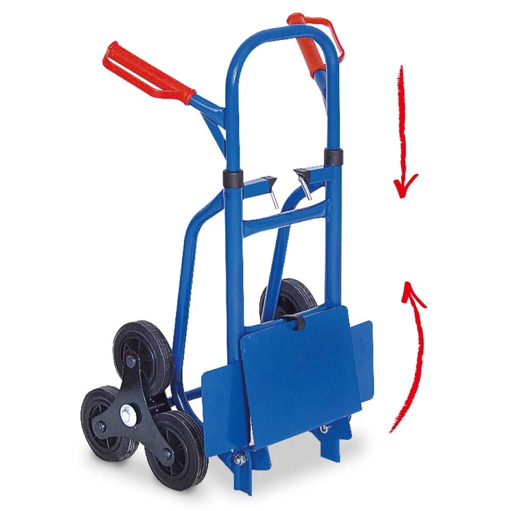 Carretilla HEMMDAL para escaleras, plegable, capacidad de carga 150 kg, pala a de 270 An x F 200 mm Número de imagen del producto 2: Carretilla HEMMDAL para escaleras, plegable, capacidad de carga 150 kg, pala a de 270 An x F 200 mm