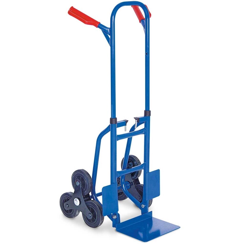 Número de imagen del producto 1: Carretilla HEMMDAL para escaleras, plegable, capacidad de carga 150 kg, pala a de 270 An x F 200 mm