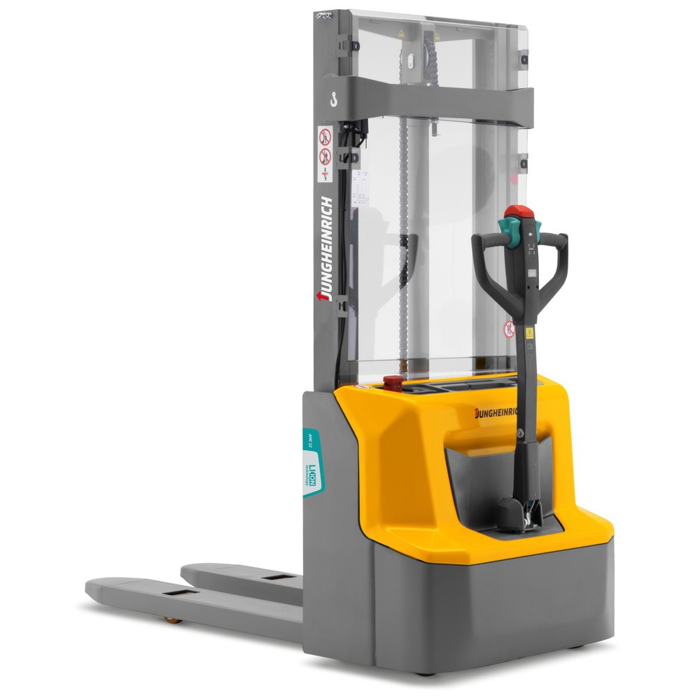 Número de imagen del producto 5: Carretilla elevadora eléctrica Jungheinrich AMC 12, mástil de elevación telescópico doble, altura de elevación 2.900 mm, capacidad de carga 1.200 kg