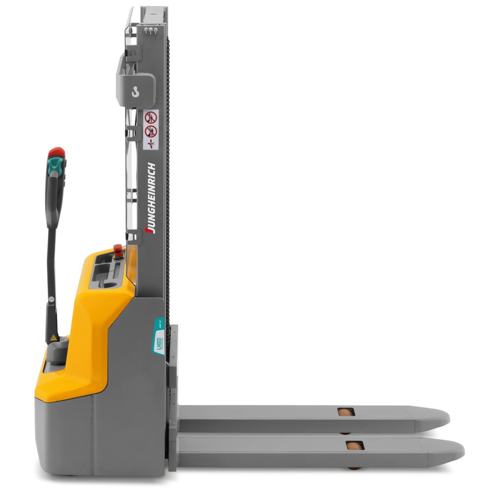 Número de imagen del producto 6: Carretilla elevadora eléctrica Jungheinrich AMC 12, mástil de elevación telescópico doble, altura de elevación 2.900 mm, capacidad de carga 1.200 kg