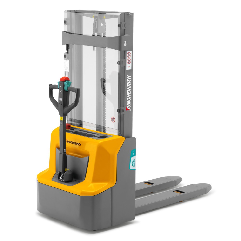 Imagen del producto: Carretilla elevadora eléctrica Jungheinrich AMC 12, mástil de elevación telescópico doble, altura de elevación 2.900 mm, capacidad de carga 1.200 kg