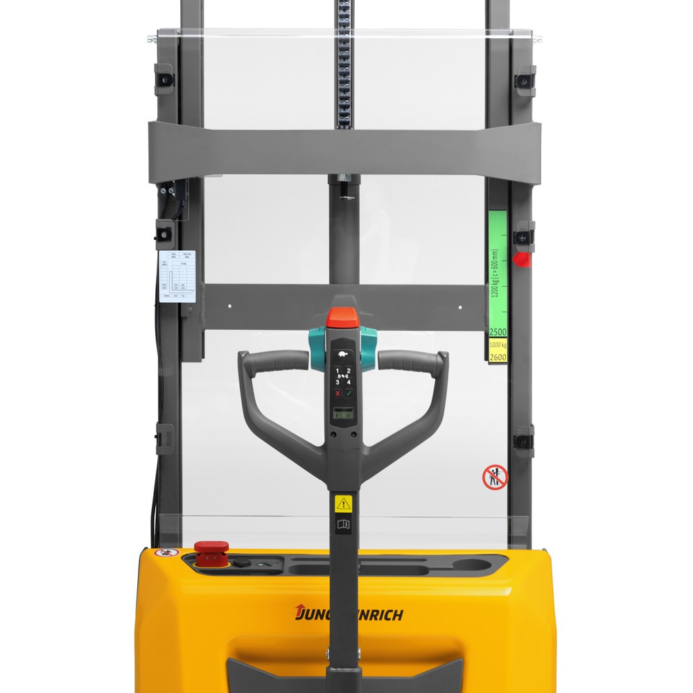 Número de imagen del producto 9: Carretilla elevadora eléctrica Jungheinrich AMC 12, mástil de elevación telescópico doble, altura de elevación 2.900 mm, capacidad de carga 1.200 kg