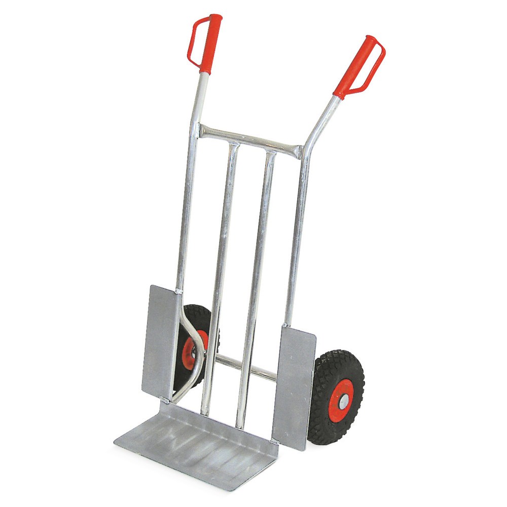 Imagen del producto: Carretilla portasacos HEMMDAL, capacidad de carga 200 kg, frontal de pala An x F 400 x 180 mm, aluminio
