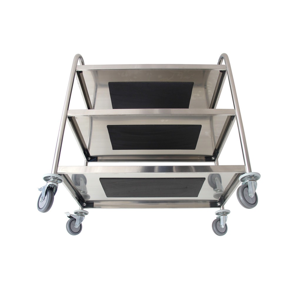 Número de imagen del producto 5: Carrito de servicio de acero inoxidable, HEMMDAL, 3 pisos
