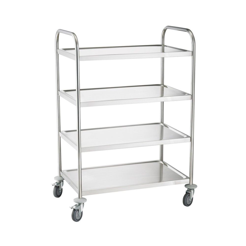 Número de imagen del producto 1: Carrito de servicio de acero inoxidable, HEMMDAL, 4 pisos