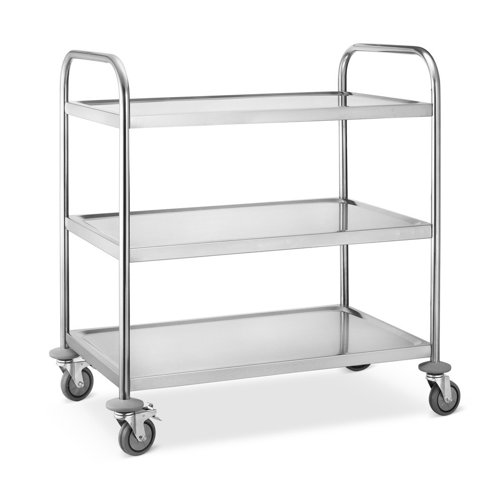Número de imagen del producto 1: Carrito de servicio de acero inoxidable, HEMMDAL, 3 pisos