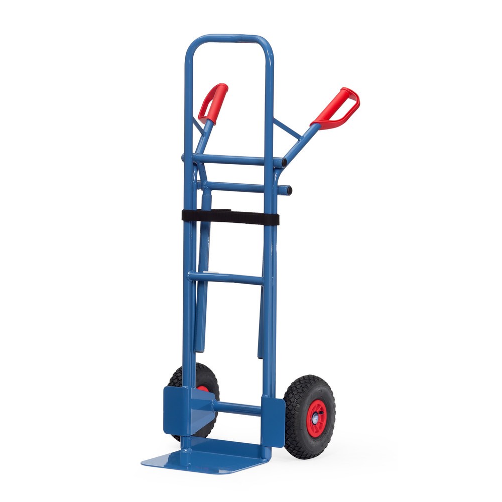 Número de imagen del producto 2: fetra® Carro para silla de acero, capacidad de carga 300 kg, pala a 320 An x F 250 mm, neumáticos de aire