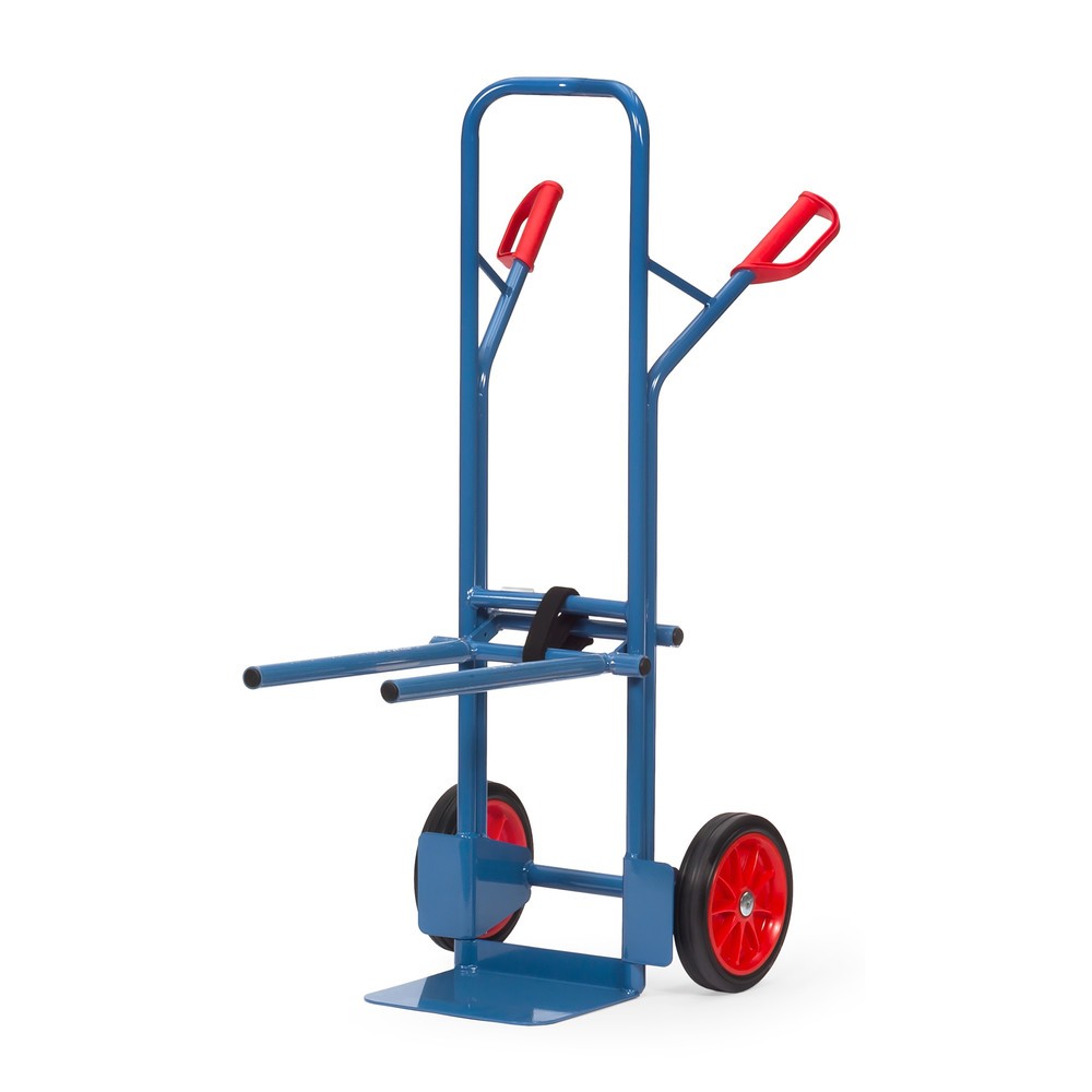 Imagen del producto: fetra® carro|plataforma silla de acero, capacidad de carga 300 kg, pala a 320 An x F 250 mm, bandajes de goma maciza