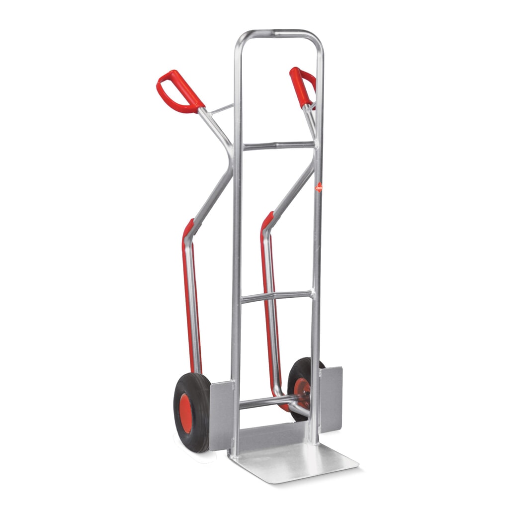 Carro Ameise® de aluminio, con conteras, CC 200 kg, pala An x La 320 x 250 mm, neumáticos de aire Imagen del producto: Carro Ameise® de aluminio, con conteras, CC 200 kg, pala An x La 320 x 250 mm, neumáticos de aire