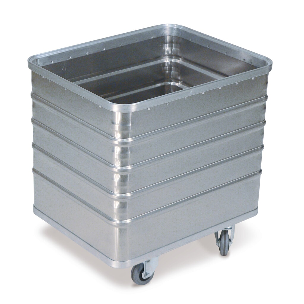 Carro con caja de aluminio con pared cerrada, volumen de 229 litros Imagen del producto: Carro con caja de aluminio con pared cerrada, volumen de 229 litros