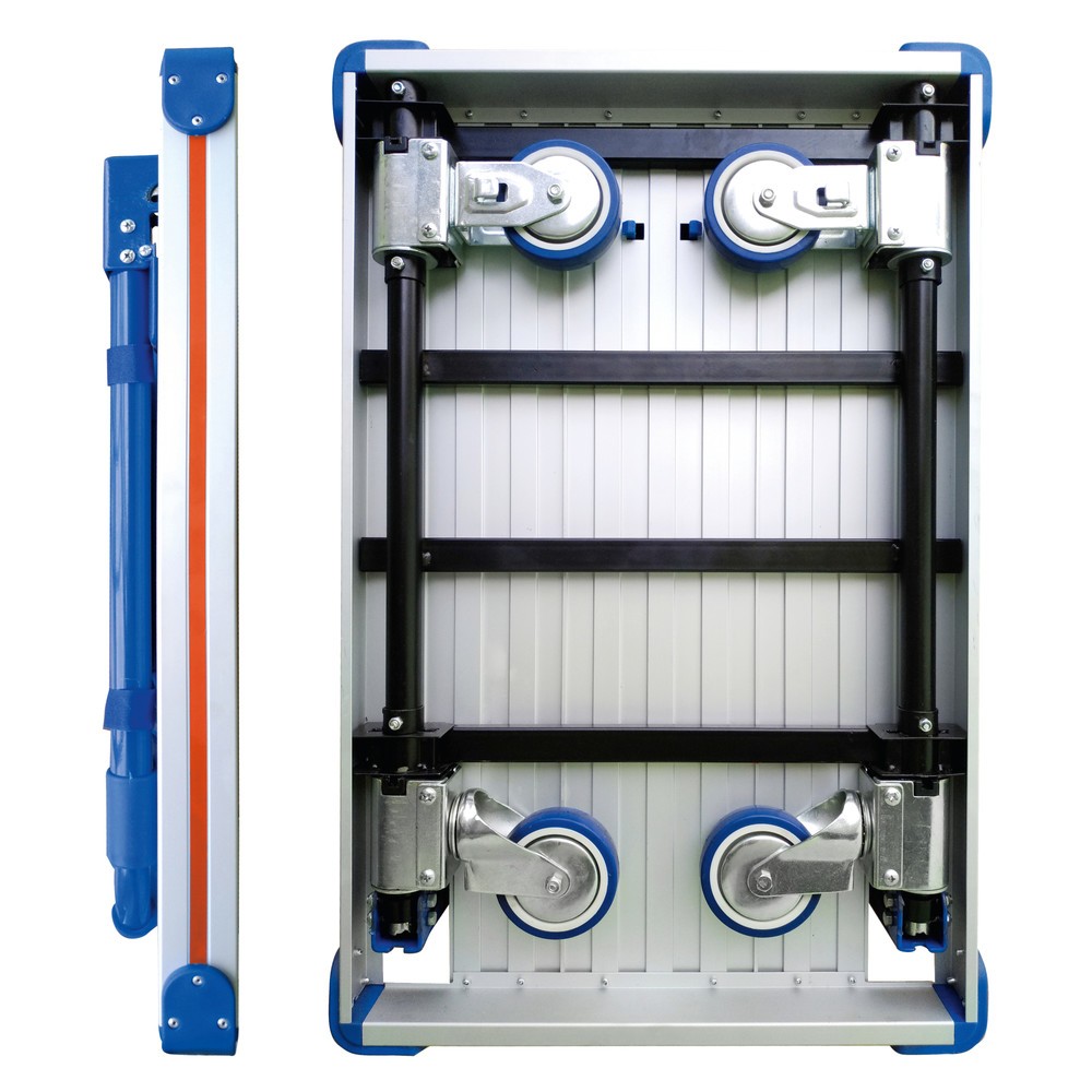 Número de imagen del producto 2: Carro con plataforma de aluminio, plegable, capacidad de carga. 150 kg