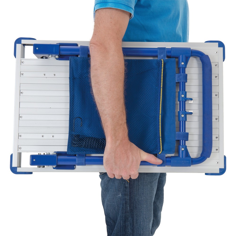 Número de imagen del producto 3: Carro con plataforma de aluminio, plegable, capacidad de carga. 150 kg
